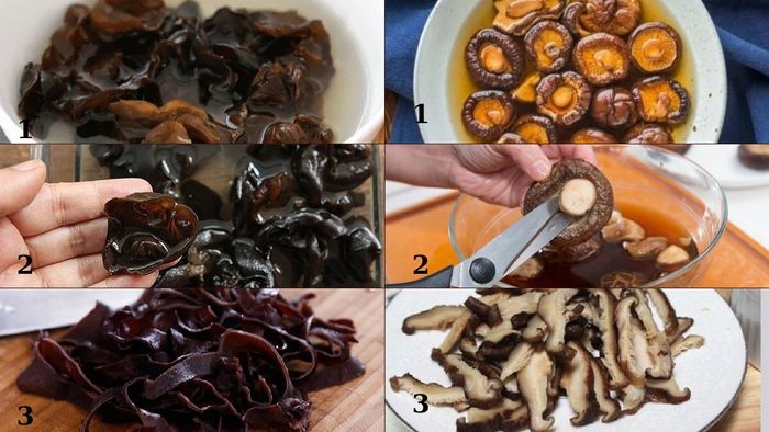Sơ chế nấm hương và mộc nhĩ