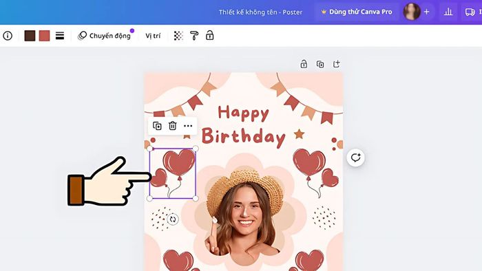 Bắt đầu thiết kế poster