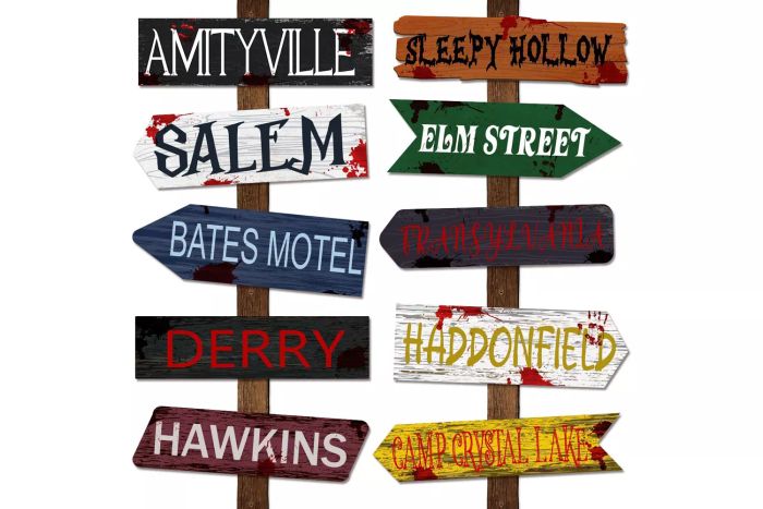 20-Piece Halloween Outdoor Yard Signs for Decorations