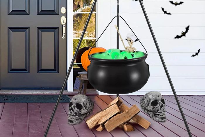 Outdoor Halloween Yard Decorations, Witches Cauldron for Display