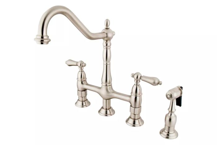 Kingston Brass Heritage Bridge Kitchen Faucet