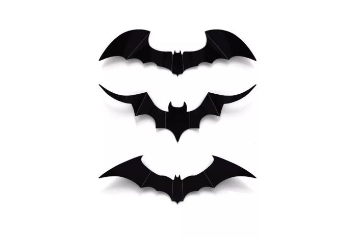Amazon LUDILO 120-Piece Halloween Bat Wall Decor