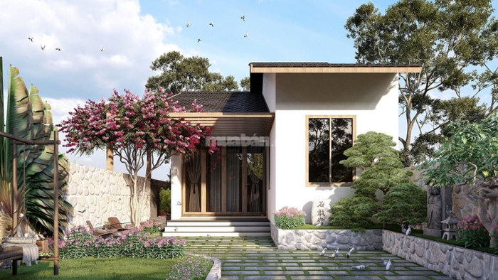 Mẫu nhà vườn mini 1 tầng dành cho diện tích đất nhỏ