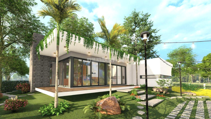Thiết kế nhà vườn 1 tầng với không gian mở rộng rãi và thoáng đãng