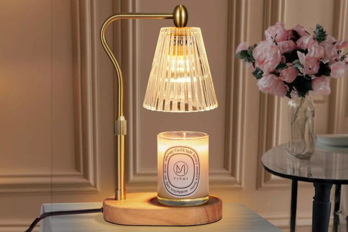 Seenlast Candle Warmer Lamp with Timer, Dimmer, Adjustable Height – A perfect Mother's Day gift, this vintage-style electric wax warmer is designed for scented jar candles.