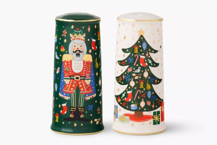 Rifle Paper Co Porcelain Salt & Pepper Shaker Set