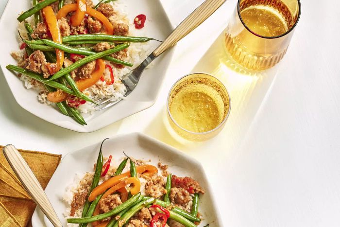 Savory Ground Chicken and Green Bean Stir-Fry