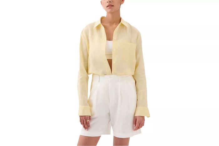 Gap 100% Linen Boyfriend Shirt