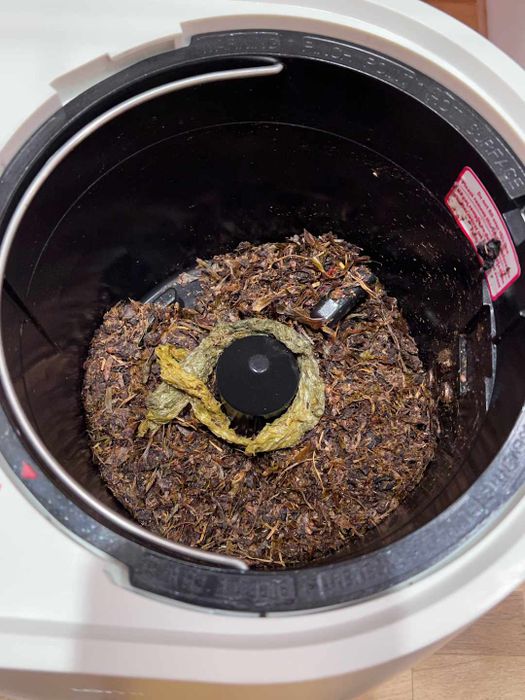Inside the Lomi compactor.
