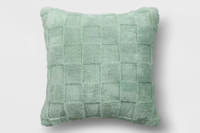 Target Room Essentials Checkerboard Textured Plush Square Throw Pillow