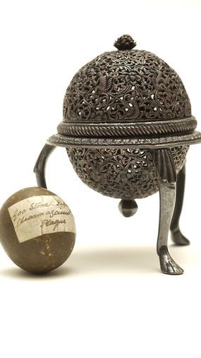 Bezoar stones are medicinal objects that were historically believed to cure a variety of ailments.