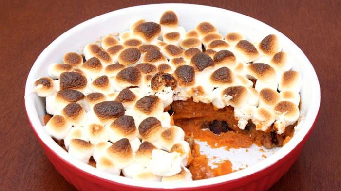 This sugary, sticky dish is a staple at countless Thanksgiving celebrations.