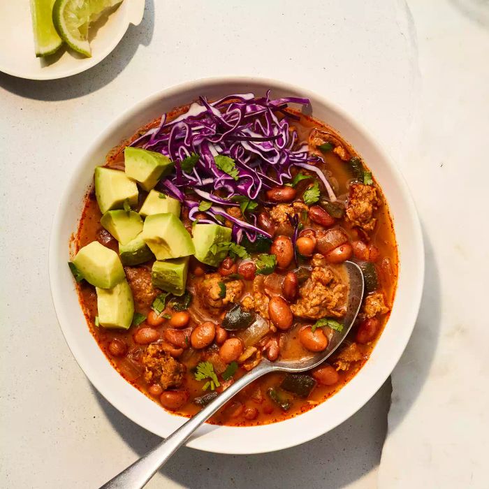 Spicy Chorizo-And-Pinto Bean Soup