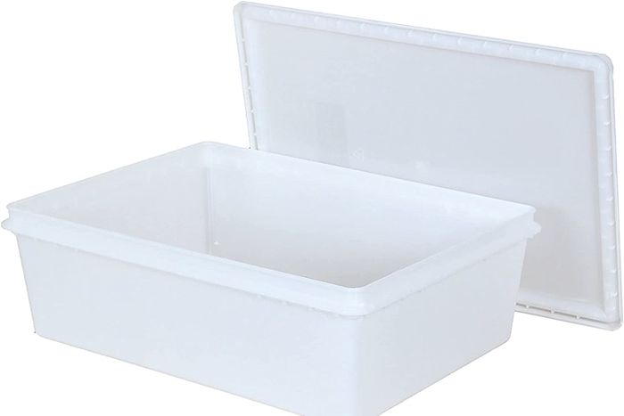 An image of fish tubs is displayed