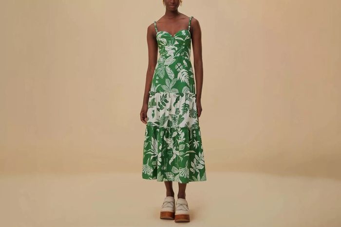 Ban.do FOREST SOUL MIX MIDI DRESS