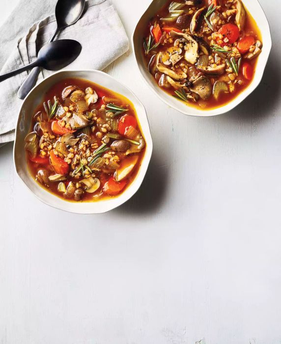 Mushroom and Farro Soup
