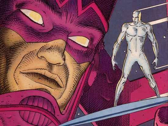 Comics Wallpaper: Silver Surfer And Galactus (By Moebius)