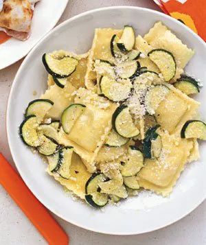 Zucchini Ravioli with Sautéed Vegetables