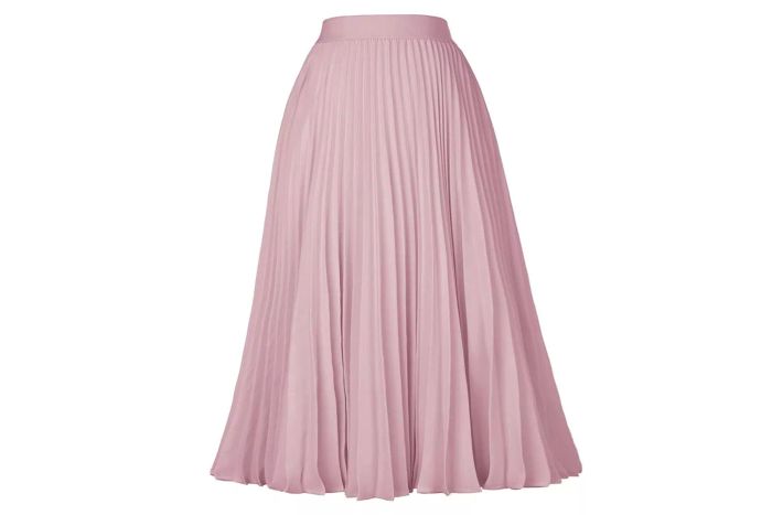 Amazon GRACE KARIN Women High Elastic Waist Pleated Chiffon Skirt