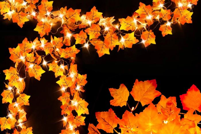 Luditek Fall Decor 2-Pack Lighted Garland