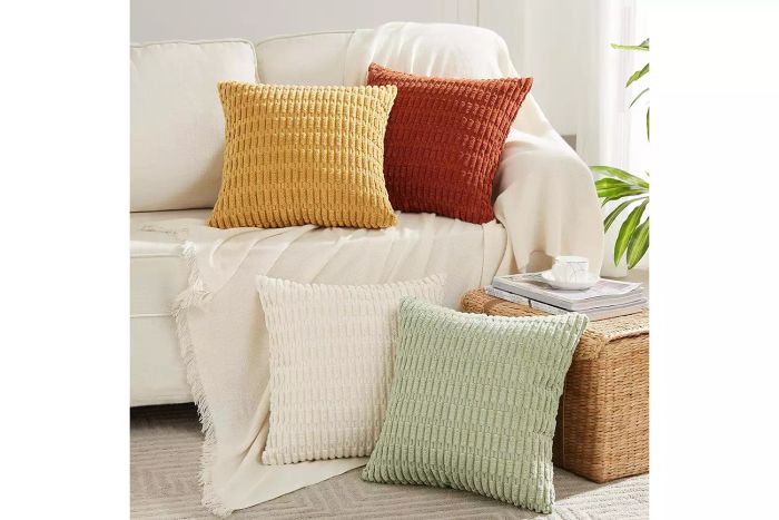 Fancy Homi 4-Pack Boho-Inspired Fall Pillow Covers