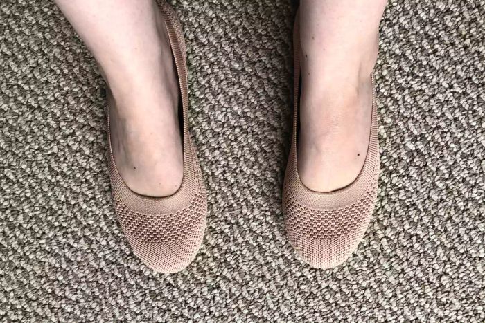 A pair of Frank Mully Women’s Round Toe Ballet Flats