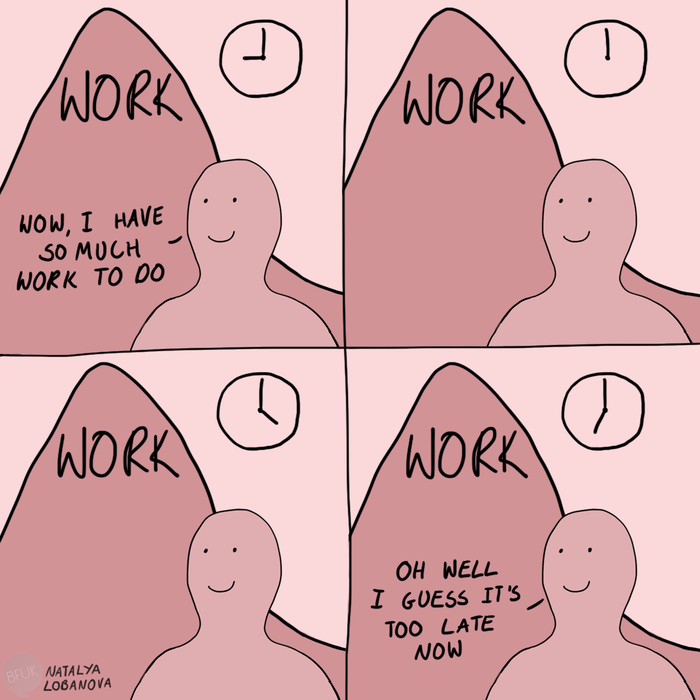 A person working at their job.