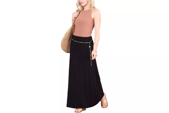 Popana Women's Long Maxi Skirt - Made in the USA. A trendy, versatile piece perfect for casual wear, which can also double as a sundress. Available in plus sizes.