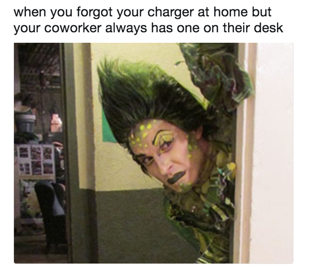 A person wearing a costume.