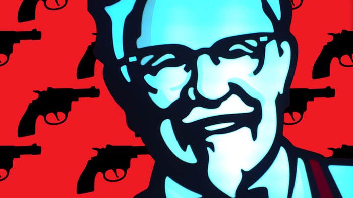You wouldn't want to tamper with this man's advertisements.