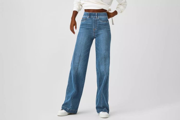 SPANXshape EveryWear Seamed-Front Wide Leg Jeans