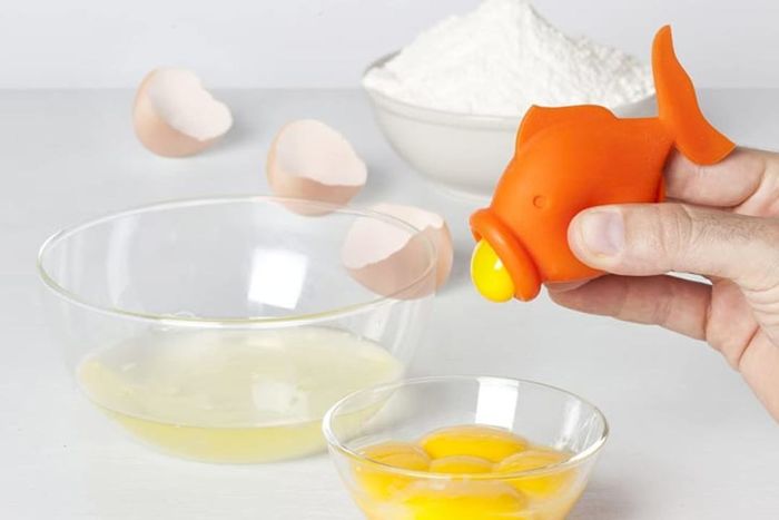 YolkFish holding a yolk in its