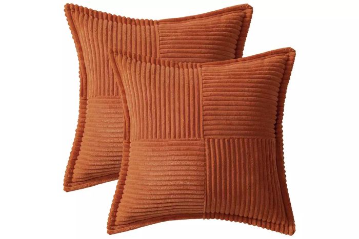Amazon MIULEE Rust Pillow Covers