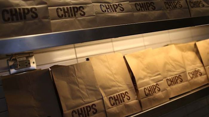 A Chipotle location in Miami showcasing its tortilla chips.