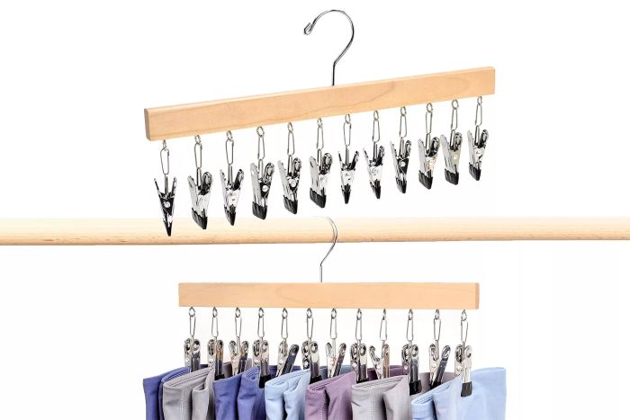 Amber Home Legging Hangers for Closet 2 Pack