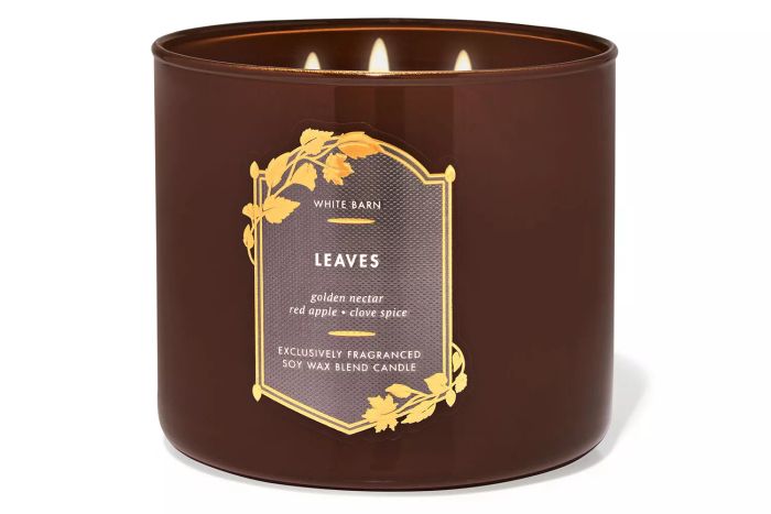 Bath & Body Works Leaves 3-Wick Candle