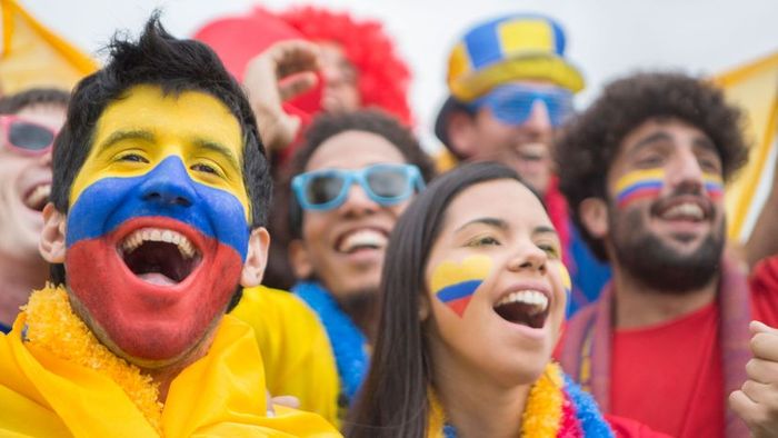 Colombian supporters are a passionate group of fans, always rallying behind their country with enthusiasm and pride.