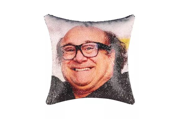 Rackynass Danny Devito Sequin Pillow Cover