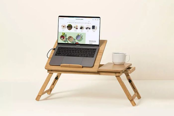 Uncommon Goods Stay Cool Adjustable Laptop Desk