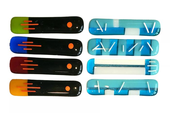 Etsy Santagata Studios Fused Art Glass Chopstick and Flatware Rest