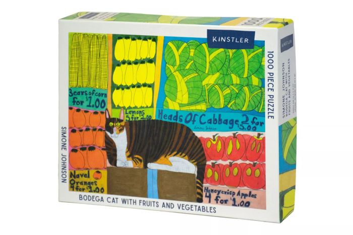 Kinstler Bodega Cat With Fruits And Vegetables Puzzle