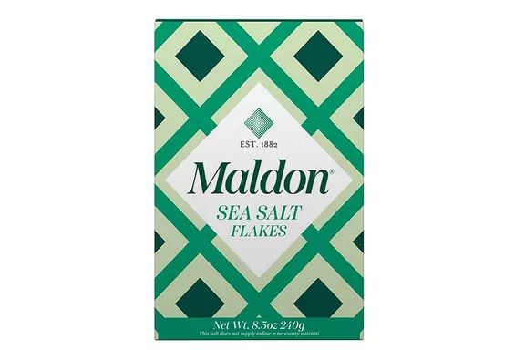 Maldon Salt, Sea Salt Flakes, 8.5 oz (240 g), Kosher, Natural, Handcrafted, Gourmet, Pyramid Crystals (Packaging May vary) – A Premium, Handcrafted Sea Salt for Culinary Delights