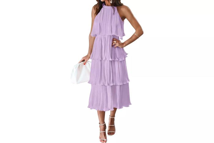 ZESICA Sleeveless Midi Dress