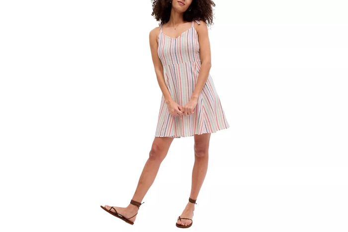 GAP Women's Cami Fit & Flare Dress on Amazon