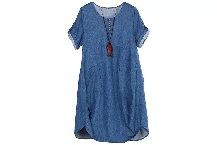Minibee Women's Ruffle Oversized Casual Midi Dresses with Pockets on Amazon