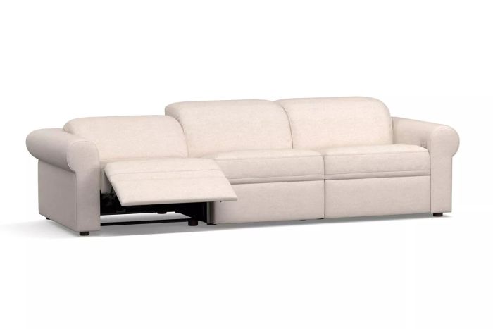 Pottery Barn Ultra Lounge Roll Arm Upholstered Reclining Sofa