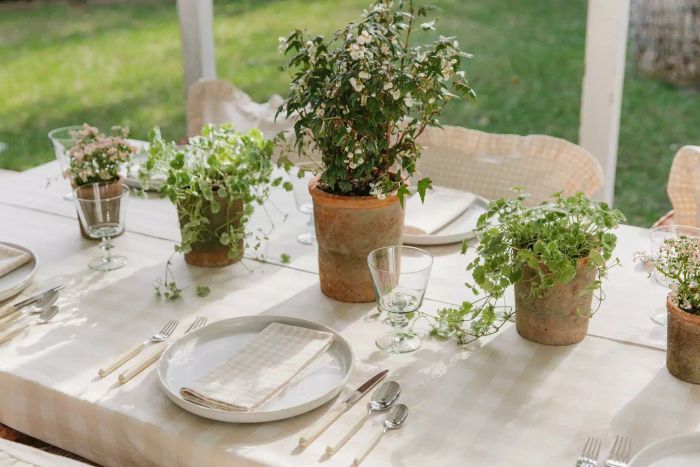 Table Decor Featuring Plants