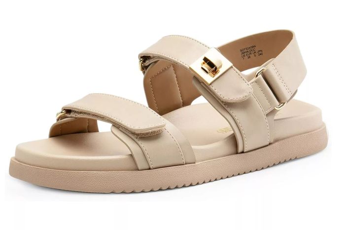 DREAM PAIRS Flat Sandals for Women Comfortable