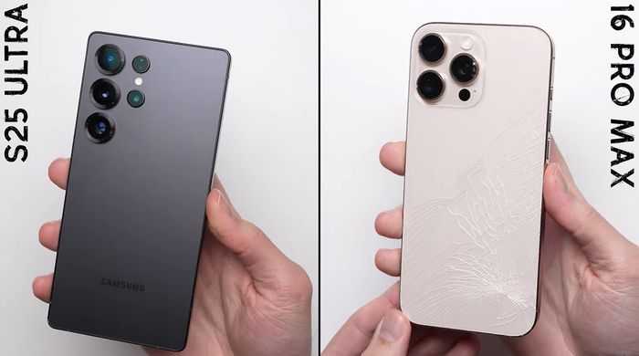 Galaxy S25 Ultra đã vượt qua thử thách một cách hoàn hảo, không có sự hư hại đáng kể nào.