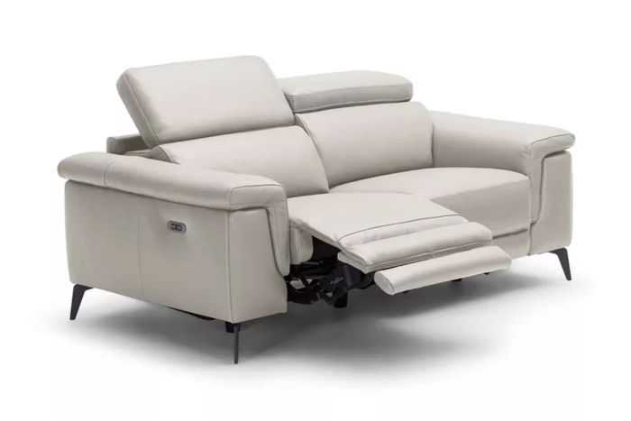 Orren Ellis Philippa Leather Power Reclining Loveseat
